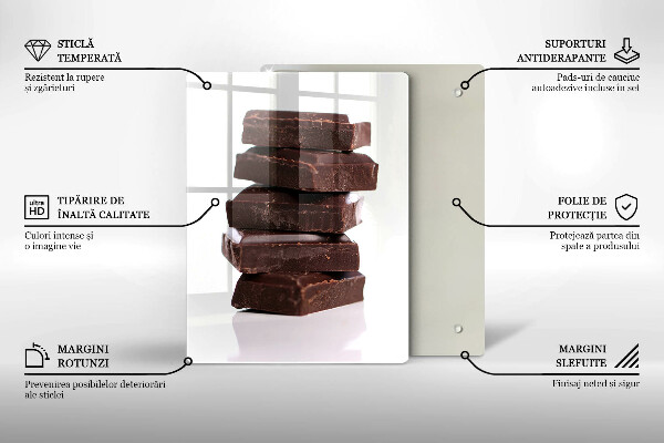 Protection plaque induction Cubes de chocolat