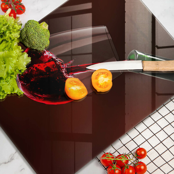 Protection plaque induction Un verre de vin