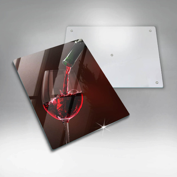 Protection plaque induction Un verre de vin