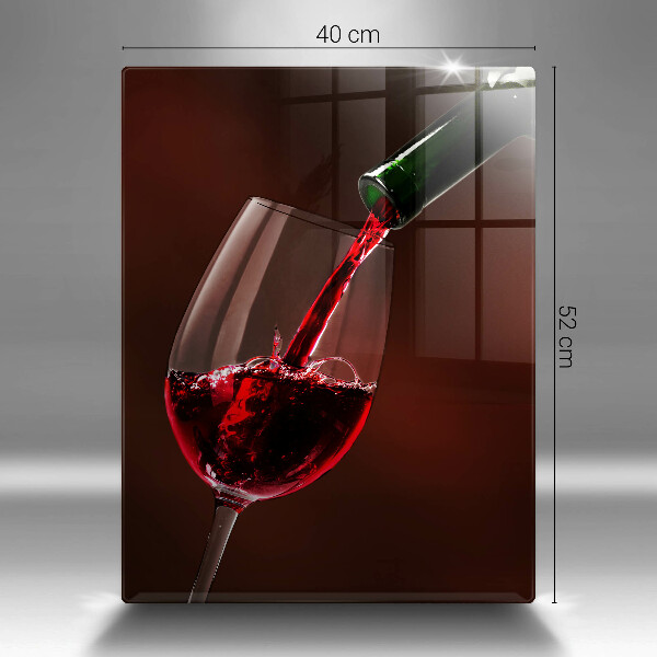 Protection plaque induction Un verre de vin