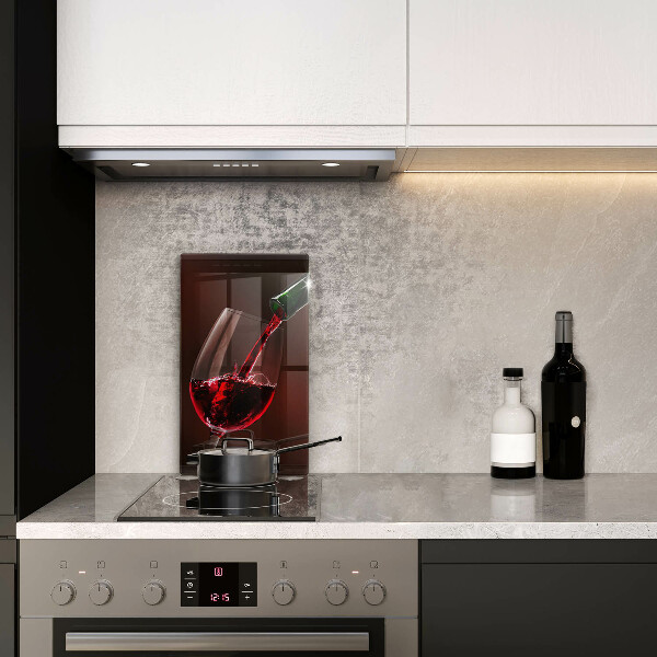 Protection plaque induction Un verre de vin