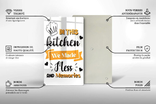 Protection plaque induction In this kitchen we made mess and memories