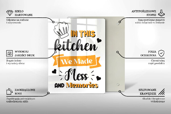 Protection plaque induction In this kitchen we made mess and memories