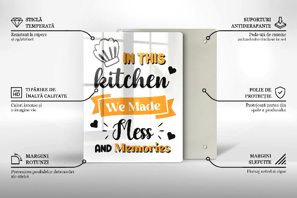 Protection plaque induction In this kitchen we made mess and memories