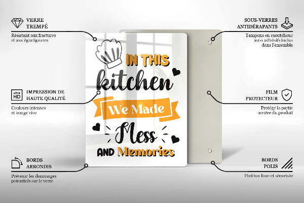 Protection plaque induction In this kitchen we made mess and memories