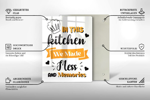 Protection plaque induction In this kitchen we made mess and memories