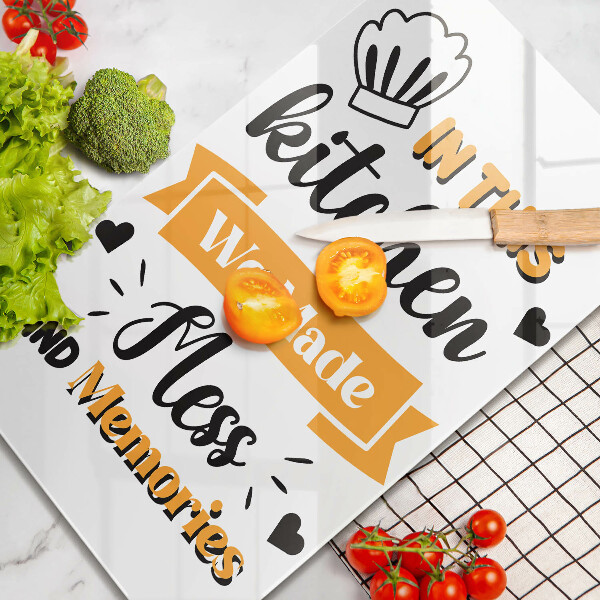 Protection plaque induction In this kitchen we made mess and memories