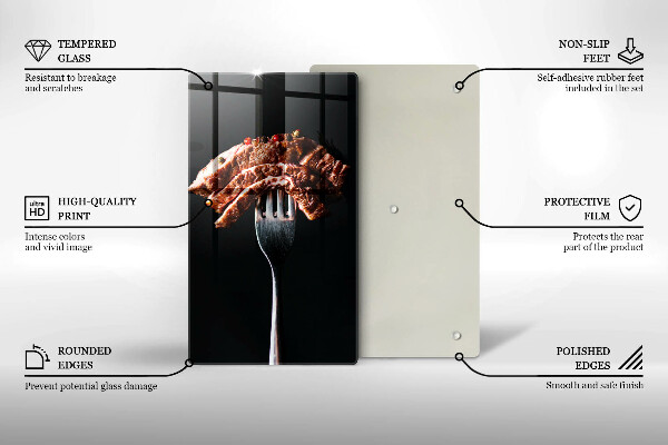Protection plaque induction Viande à la fourchette