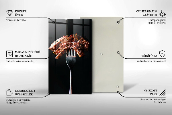 Protection plaque induction Viande à la fourchette