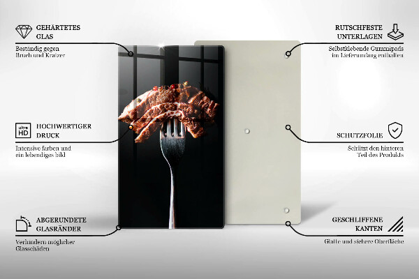 Protection plaque induction Viande à la fourchette