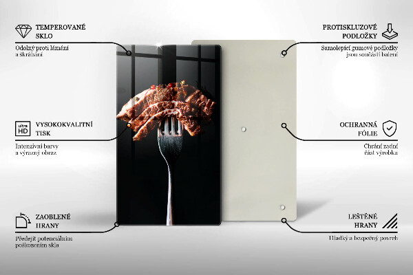 Protection plaque induction Viande à la fourchette