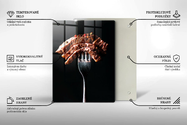 Protection plaque induction Viande à la fourchette