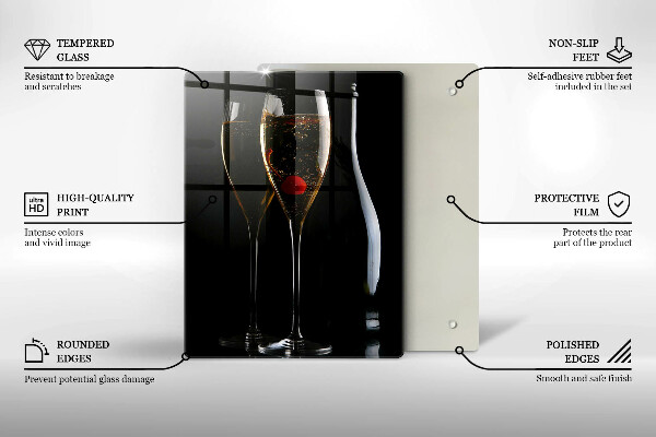 Protection plaque induction Verres de champagne