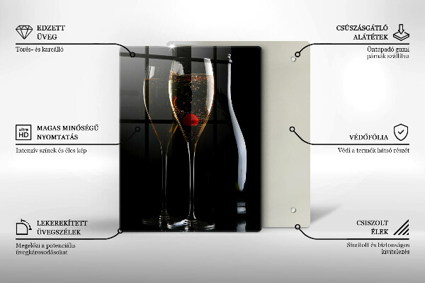 Protection plaque induction Verres de champagne