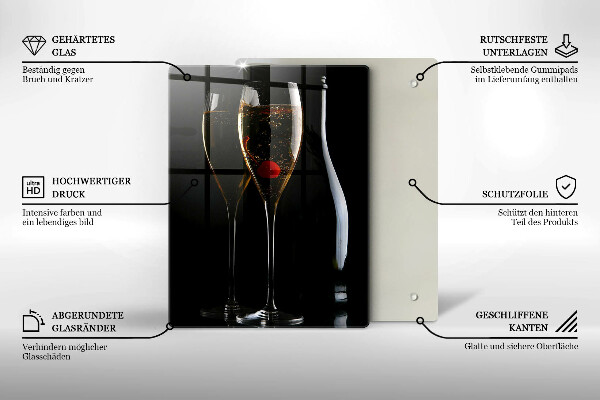 Protection plaque induction Verres de champagne