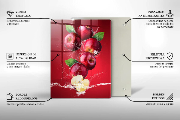 Protection plaque induction Pommes juteuses dans l'eau