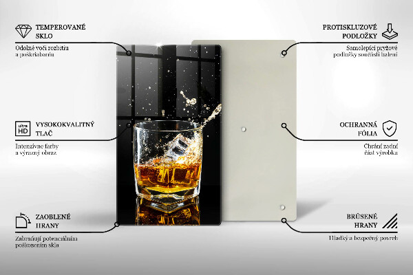 Protection plaque induction Un verre de whisky