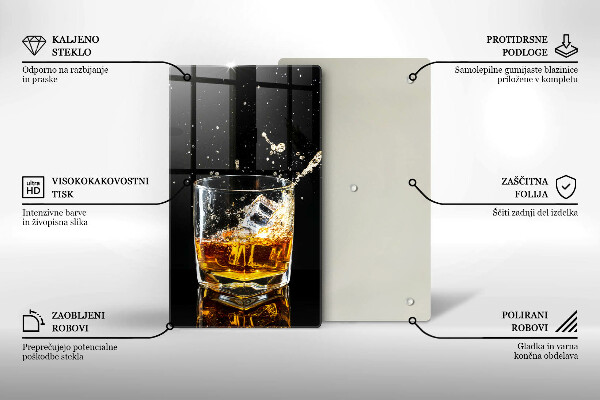 Protection plaque induction Un verre de whisky