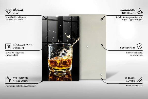 Protection plaque induction Un verre de whisky