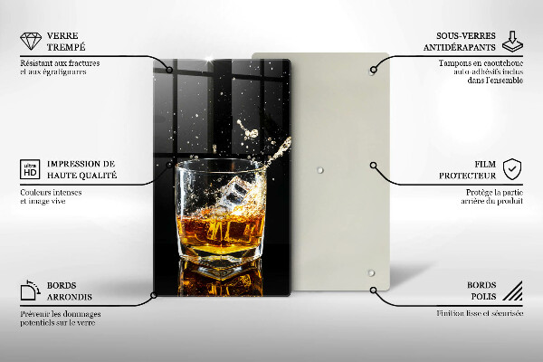 Protection plaque induction Un verre de whisky