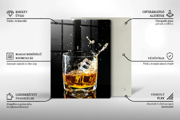 Protection plaque induction Un verre de whisky