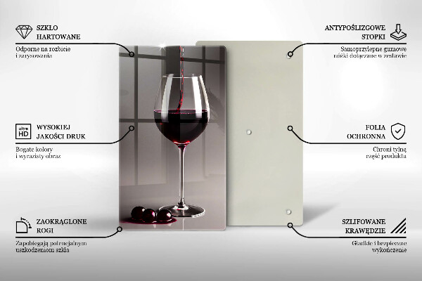 Protection plaque induction Verre et raisins