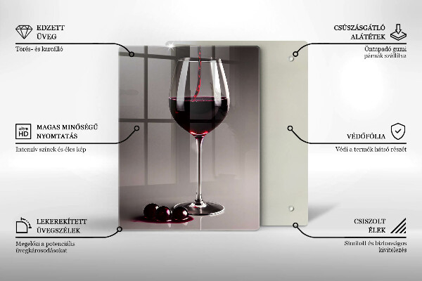 Protection plaque induction Verre et raisins
