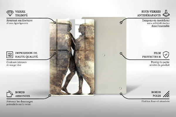 Protection plaque induction Corps de gens amoureux