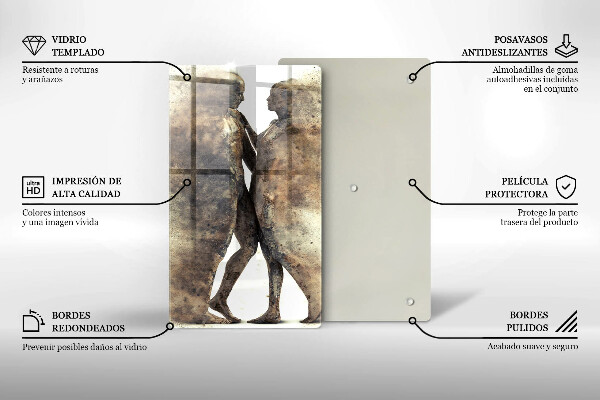 Protection plaque induction Corps de gens amoureux