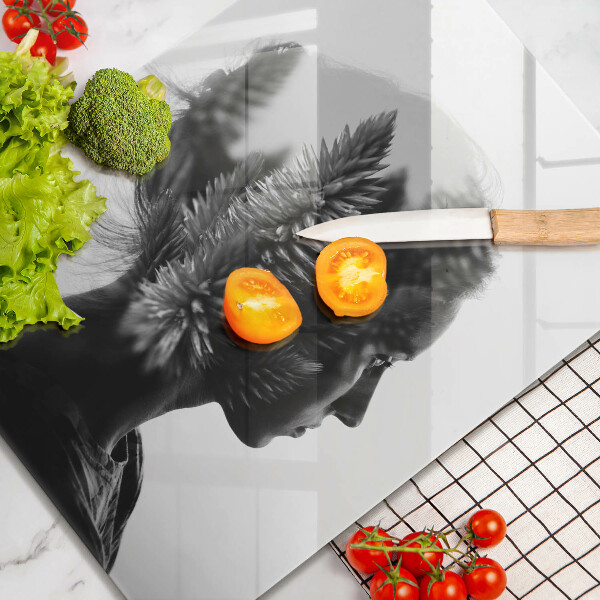 Protection plaque induction Femme et forêt