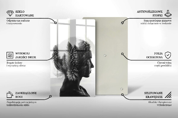 Protection plaque induction Femme et forêt