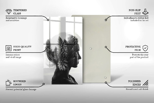 Protection plaque induction Femme et forêt