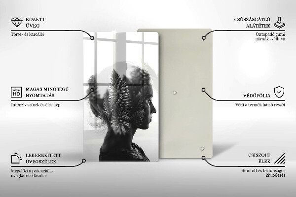 Protection plaque induction Femme et forêt