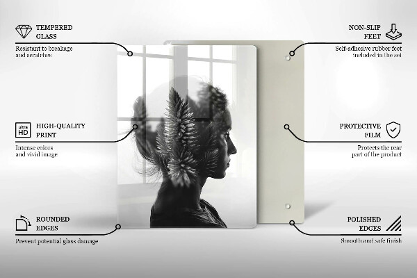 Protection plaque induction Femme et forêt