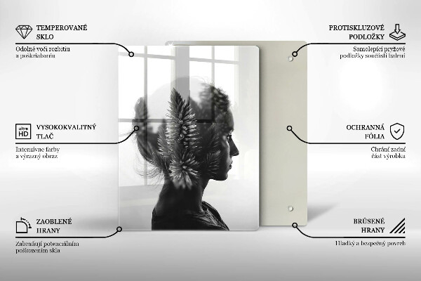 Protection plaque induction Femme et forêt