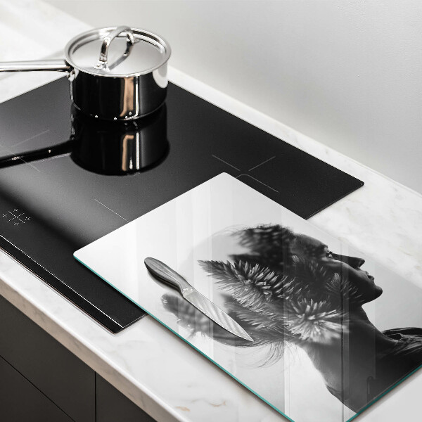 Protection plaque induction Femme et forêt