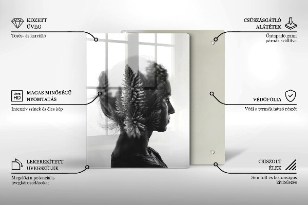 Protection plaque induction Femme et forêt