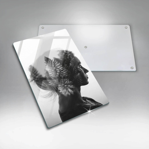 Protection plaque induction Femme et forêt