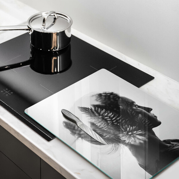 Protection plaque induction Femme et forêt