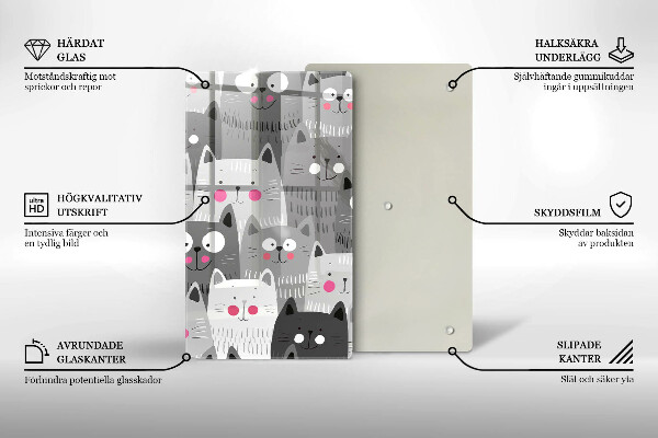 Protection plaque induction Illustration de chats