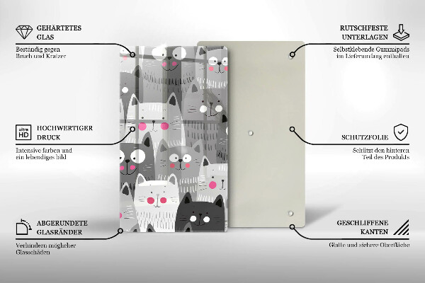 Protection plaque induction Illustration de chats