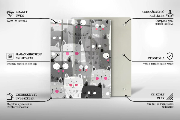 Protection plaque induction Illustration de chats