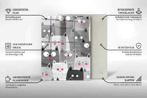 Protection plaque induction Illustration de chats