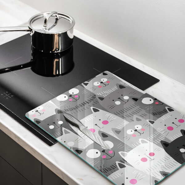 Protection plaque induction Illustration de chats