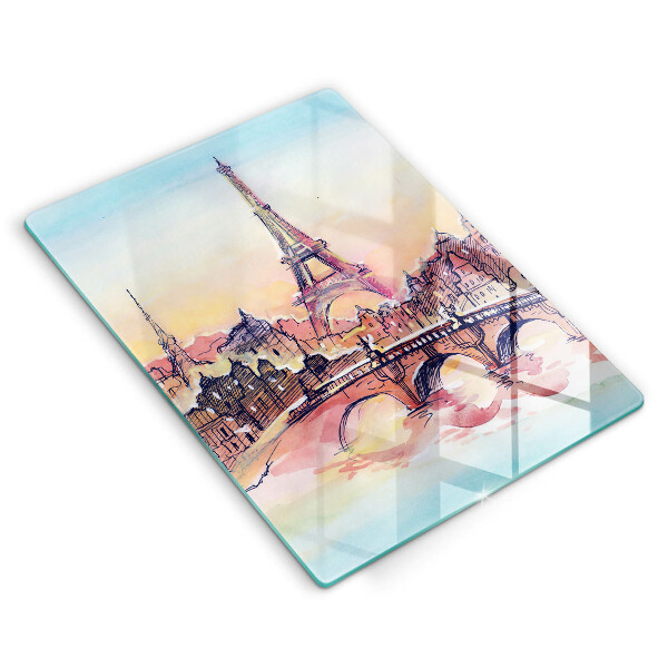 Protection plaque induction Paysage de Paris Tour Eiffel