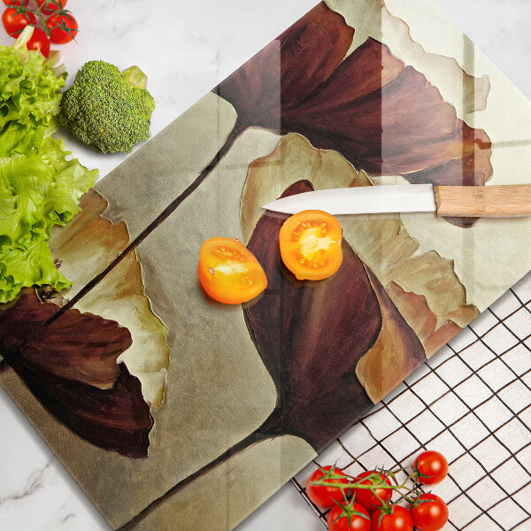 Protection plaque induction Fleurs de bohème peintes