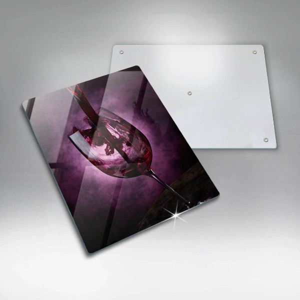 Protection plaque induction Un verre de vin