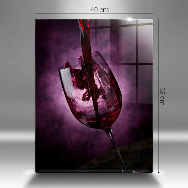 Protection plaque induction Un verre de vin