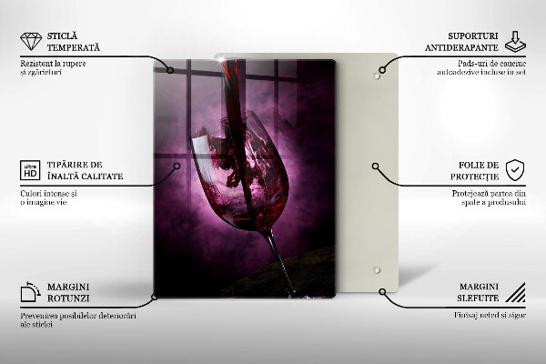 Protection plaque induction Un verre de vin