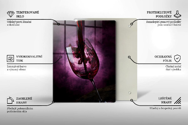 Protection plaque induction Un verre de vin